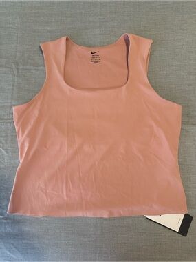 Nike Women's Square Neck Tank Top in Dusty Pink